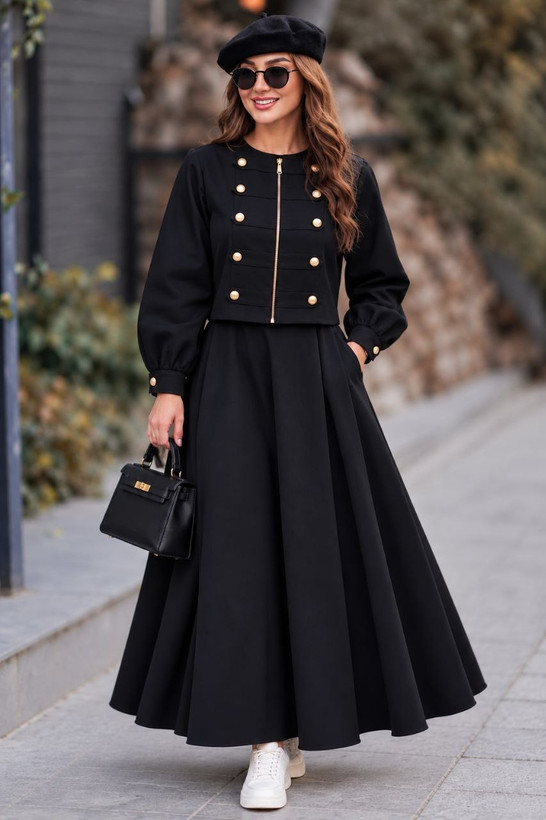 کت کوتاه و دامن بلند زنانه ژوزفین